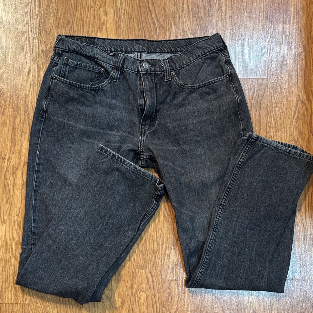 Levi's 514 Washed Black Straight Jeans